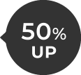 50%UP